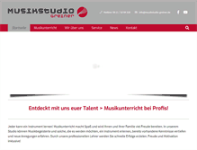 Tablet Screenshot of musikstudio-greiner.de